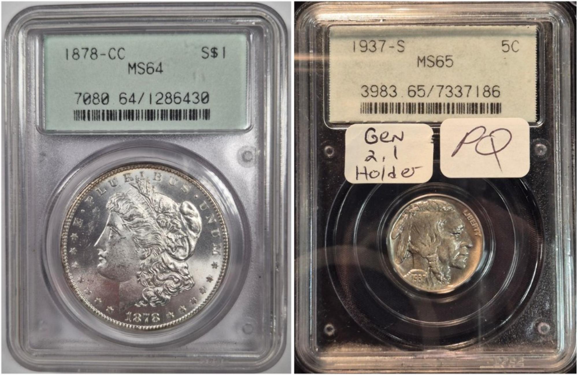 1878-CC-$1-Morgan-Dollar-#3---Not-In-A-Fake-TPG-Holder!